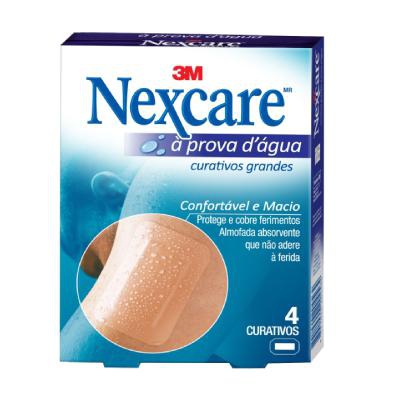 Curativos Grandes Nexcare À Prova D'Água 4 Unidades